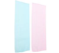 SHOWERORO Serviette Exfoliante de Bain Longue en Nylon 2pcs Toilette, Frotteur Dorsal pour Hommes et Femmes, Nettoyage et Massage Corps