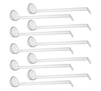 SHOWERORO Set de Cuillères Transparentes en Plastique à Long Manche Lot de 10 Faciles à Nettoyer, pour Apéritifs et Service Buffet Pratique