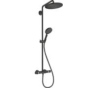 Showerpipe Croma Select S 280 de hansgrohe avec douchette à main Raindance noir mat, 1 pièce.