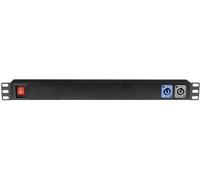 SHOWGEAR 19" 1U Barrette de connexion 7 avec entrée powerCON - Multiprises rackables