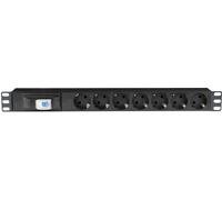 SHOWGEAR 19" 1U Bloc multiprises 7 avec disjoncteur - Multiprises rackables