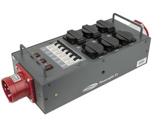 SHOWGEAR Powersplit 32 CEE 32 A 6x Schuko - 1x CEE 16 A 5P - Distributeurs de courant