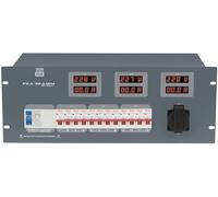 SHOWGEAR PSA-32A12M 12x MCB - Schuko + sortie multipolaire - Distributeur électrique 32 A 400 V
