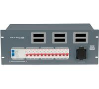 SHOWGEAR PSA-32A12S 12x MCB - sortie schuko - Distributeur électrique 32 A 400 V