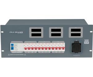 SHOWGEAR PSA-32A12S 12x MCB - sortie schuko - Distributeur électrique 32 A 400 V