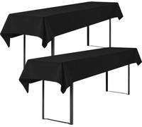 Showgeous, lot de 2 nappes universelles pour tables de brasserie de 50 cm et 70 cm, housses pour tables de brasserie, housse pour table de brasserie, ensemble pour tentes de brasserie, nappes rectangu