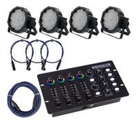 Showlite FLP-144W projecteur 4 x SET y compris le contrôleur DMX + câble G