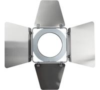 SHOWTEC Barndoor pour Parcan 36 Barndoor en aluminium poli à quatre volets - Projecteurs à volet coupe-flux
