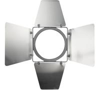 SHOWTEC Barndoor pour Parcan 56 Barndoor en aluminium poli à quatre volets - Projecteurs à volet coupe-flux