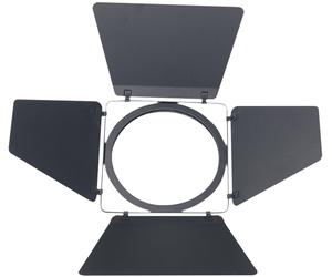 SHOWTEC Barndoor pour Parcan 64 Barndoor noir à quatre volets en aluminium - Projecteurs à volet coupe-flux