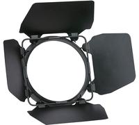 SHOWTEC Barndoor pour Performer 1000 Fresnel Noir Barndoor métallique à quatre volets - Projecteurs à volet coupe-flux