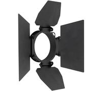 SHOWTEC Barndoor pour série ACT Noir Barndoor métallique à quatre volets - Projecteurs à volet coupe-flux