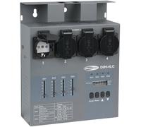 SHOWTEC DIM-4LC Pack de gradateurs 4 canaux avec commande locale - 3 A par canal - Gradateur d'éclairage