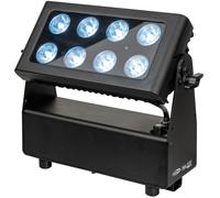 SHOWTEC Helix M1100 Q4 Mobile 8x 10 W RGBW LED Wash (CRMX & WDMX) - Projecteurs (extérieur)