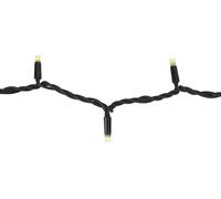 SHOWTEC LED Guirlande lumineuse statique en caoutchouc WW Noir - 100 LED - 10 m - Guirlandes lumineuses