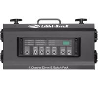 SHOWTEC Lightbrick Pack de gradation 4 canaux DMX - Gradateur d'éclairage