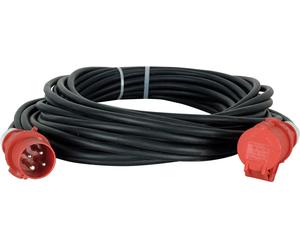 Showtec Motorcable 20 m, CEE 4P 16A Red - Câbles CEE