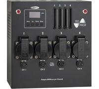 SHOWTEC TED Pack LC CEE 7/5 Pack de gradateurs 4 canaux avec commande locale - Sorties FR/BE - Gradateur d'éclairage