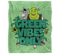 Shrek Green Vibes Only Plaid Ultra Doux au Toucher Soyeux - 152 x 127 cm