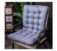 SHTGOI Coussin de chaise à bascule, chaise longue à bascule, antidérapant, avec liens, en coton épais, pour la maison, le bureau, le jardin, 45 x 85 cm, gris bleu