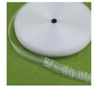 SHTGOI Ruban de rideau transparent de 30 m x 2,5 cm - Ruban plissé universel - Pour rideau, crochet, chambre de fille, salon, chambre à coucher