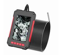 SHUAIGUO Caméra d'inspection Endoscope Industrielle Portable P40 - Objectif 5,5 Mm, étanche IP67, écran HD 4,3" 1080P, 6 LED Réglables pour Auto/Pipeline/CVC (Câble Rigide de 2 m)