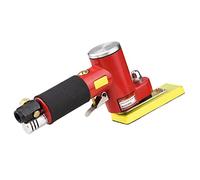 SHUAIGUO Mini ponceuse pneumatique à ligne droite avec 2 patins de ponçage - Ponceuse pneumatique orbitale aléatoire à air comprimé - Pour travaux de carrosserie, meubles, surfaces en bois et métal