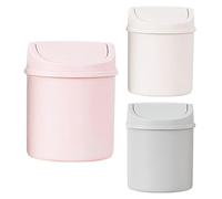 Shuangliao Poubelle De Table avec Couvercle en Plastique Réutilisable pour Salon, Cuisine, Chambre à Coucher, Salle De Bains et Bureau