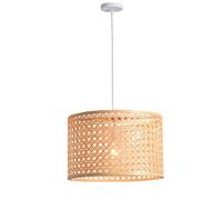 SHUANGZ Lampe Suspendue en Bambou Tressé, Abat-Jour Élégant en Rotin À 1 Lumière Décoration De Lustre D'abat-Jour De Panier Produits Personnalisés À La Main. Lumière Nordique De Balcon De Salle
