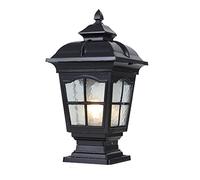 SHUANGZ Lumière Extérieure De Poteaux De Jardin, Luminaire De Lampe De Poteau Vintage en Aluminium Phares Lampe De Pilier De Clôture Extérieure Poteaux D'éclairage pour L'extérieur, Étanches