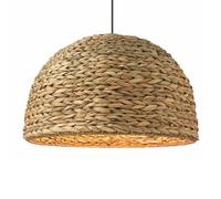 SHUANGZ Suspension En Rotin Style Ferme, Éclairage D'ambiance Pour Bar, Comptoir Ou Cuisine, Lustre Bohème Fait Main, Abat-jour Suspendu Pour Salon, Chambre Principale Ou Couloir.