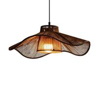 SHUANGZ Suspension Vintage En Corde De Chanvre, Abat-jour Tissé À La Main, Forme Géométrique, Grand Luminaire Suspendu Pour Salon, Salle À Manger, Îlot De Cuisine, Chambre, Restaurant (1 Pièce)