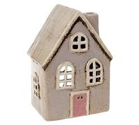 Shudehill Giftware Village Pottery Cottage Bougie Chauffe-Plat Gris pâle
