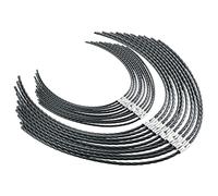 Shunfaji Fils de Coupe de Rechange pour Bosch, Pièce de Rechange pour débroussailleuse AFS 23-37 de Bosch, Bobines pour Coupe-Herbe Fils de Coupe de Rechange pour Coupe-Herbe, 39cm x 35mm (20 pièces)