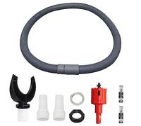 Shunfaji Recuperateur d Eau de Pluie pour conduits Circulaire avec Tuyau Flexible, Ensemble de collecteur Eau de Pluie, Raccord PVC, Récupérateur d'eau pour Descente de gouttière (Kit A-70mm)