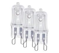 ShuoHui HaloPin Lot de 30 ampoules halogènes G9 230 V 20 W Transparent Remplacement pour angle d'éclairage Blanc chaud 2700 K