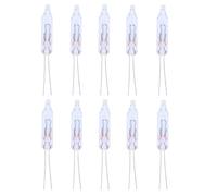 ShuoHui Lot de 10 ampoules de rechange pour mini guirlandes lumineuses à incandescence, 12 V, 0,08 A, 1 W, blanc chaud