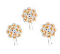ShuoHui Lot de 3 ampoules LED G4 360 lm 3 W 12 V Blanc chaud 2900 K 12 LED 5630 de dernière génération (12 V AC/DC)