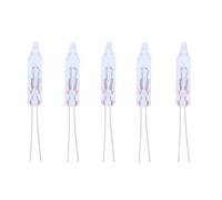 ShuoHui Lot de 5 ampoules de rechange pour mini guirlandes lumineuses à incandescence, 12 V, 0,08 A, 1 W, blanc chaud