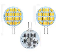 ShuoHui Lot de 5 ampoules LED G4 blanc chaud 3 W AC/DC 12 V, 3000 K, 400 lm, remplacement pour ampoules halogènes 30 W, ampoules LED G4 à culot à broches
