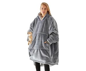 SHUOJIA Couverture Sweat à Capuche Femme Homme Chaud Doux Pull En Polaire Avec Poche Frontale Unisexe Robe De Couverture Flanelle