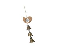 Shurhome Décoration d'angle de jardin avec plaque en bois, B | Facettes au centre et trois gouttes d'accent pour la présentation sur ou sur la terrasse