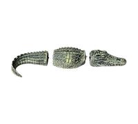 Shurhome Statues de crocodile flottantes étanches Appât pour décoration de bassin, décorations de reptiles sûres en plein air, jardin, piscine, écran flottant, ornement crocodile