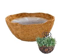 Shurzzesj Insert en noix de coco - Paillage coco - Insert en coco naturel pour dossiers suspendus - Tapis en coco - Panier suspendu de rechange en coco - Pour pot de fleurs de jardin - Doublure de