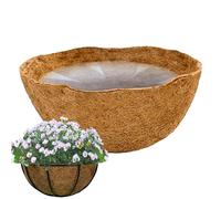 Shurzzesj Insert en noix de coco - Paillage coco - Insert en coco naturel pour dossiers suspendus - Tapis en coco - Panier suspendu de rechange en coco - Pour pot de fleurs de jardin - Doublure de