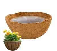 Shurzzesj Insert en noix de coco - Paillage coco - Insert en coco naturel pour dossiers suspendus - Tapis en coco - Panier suspendu de rechange en coco - Pour pot de fleurs de jardin - Doublure de