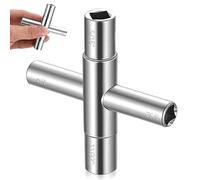SHUTIANYA arrée 4 Voies, Cle Carre pour Purgeurs de Radiateurs, 6,5mm/7mm/8mm/9mm arré, cle universelle pour armoires électriques, compteurs d'eau et de gaz