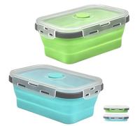 Shwdsy 2 Pièces Boîte Repas Umami Micro-Ondable 1200 ML Silicone Bento | Boîte À Lunch En Silicone Avec Valve Respirante, Design Emboîtable Pour Maison, École Et Bureau Au Quotidien