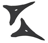 Shwdsy Disque Débroussailleuse, 2 Pièces Lame Débroussailleuse Thermique de 3 mm, Disque pour Débroussailleuse à Trois Dents, Ø 25,4 mm, Lame Débroussailleuse Ronce Renforcée pour Jardin et Pelouse