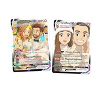 SHWorkshop Carte Poke personnalisée avec texte de nom photo - Cartes d'anniversaire Poke sur le thème des cartes d'anniversaire Poke pour femme, amis, meilleurs amis et père, carte étanche